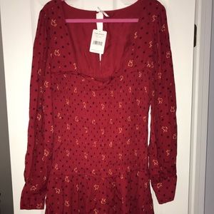 Free People NWT Red Dress size XL